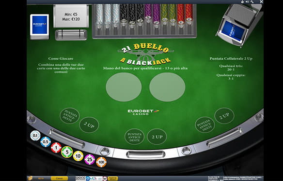 In questa variante del blackjack il duello è all'ultimo 21!