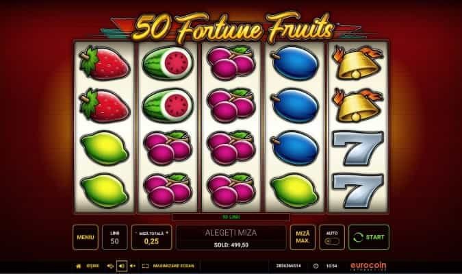 50 Fortune Fruits slot cu c?p?uni